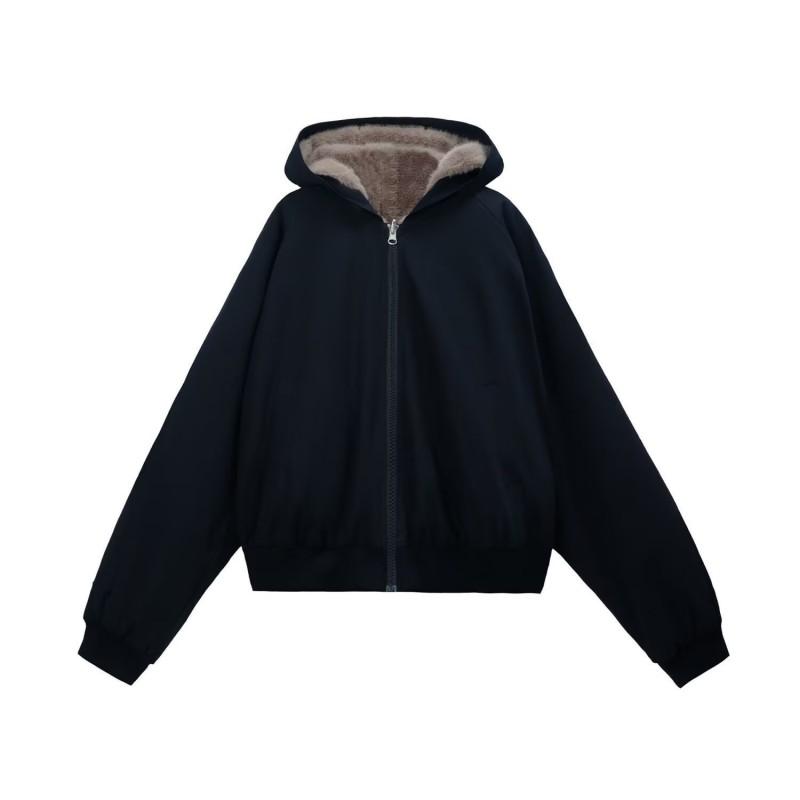 Unisex Retro Hooded Puffer Jacket Winter Warm Thick Cotton Coat Men Women Streetwear Loose Fit