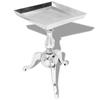 Day and Night - Day and Night Square Silver Aluminum Side Table