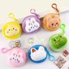 Porte-monnaie en peluche de dessin animé, mignon, mini sac de rangement pour pièces de monnaie, sac pour écouteurs d'étudiant, sac à clés, cadeau d'anniversaire