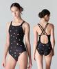 Jeteseu Women'S Power Shield Double Strap Crossbody One-Piece Swimsuit Clover Pop L9A6005