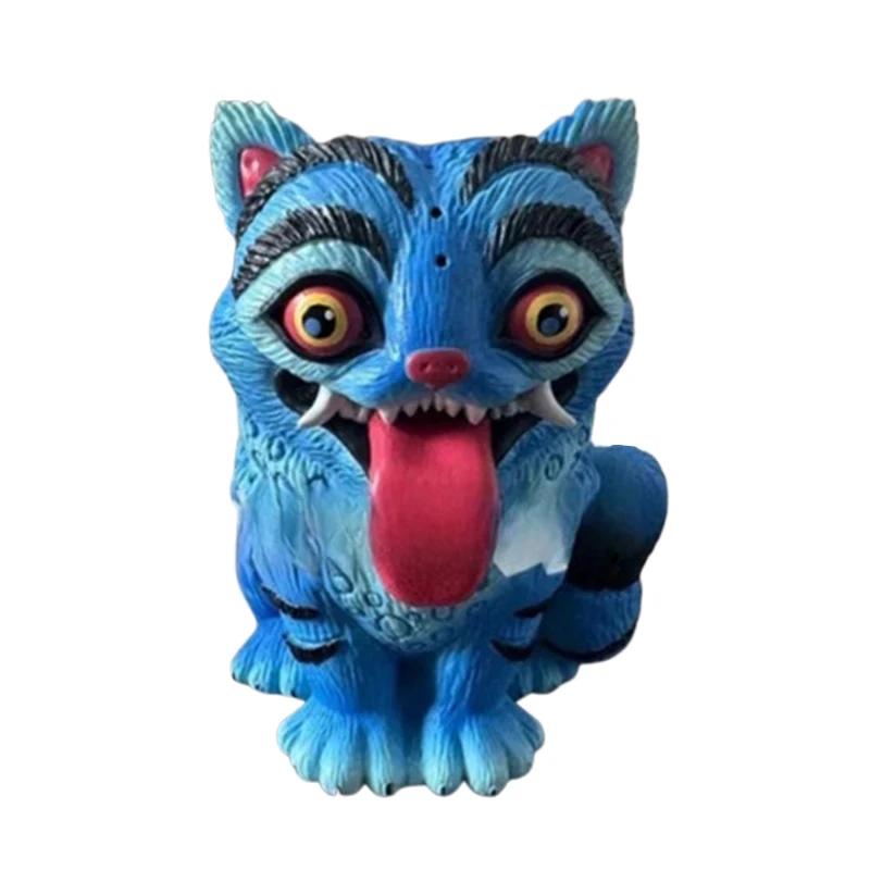 For KPOP Miniature Sculptures Of Anime Tiger Characters To Decorate Gardens And Courtyards Cute Resin Bird Fantasy House Statues