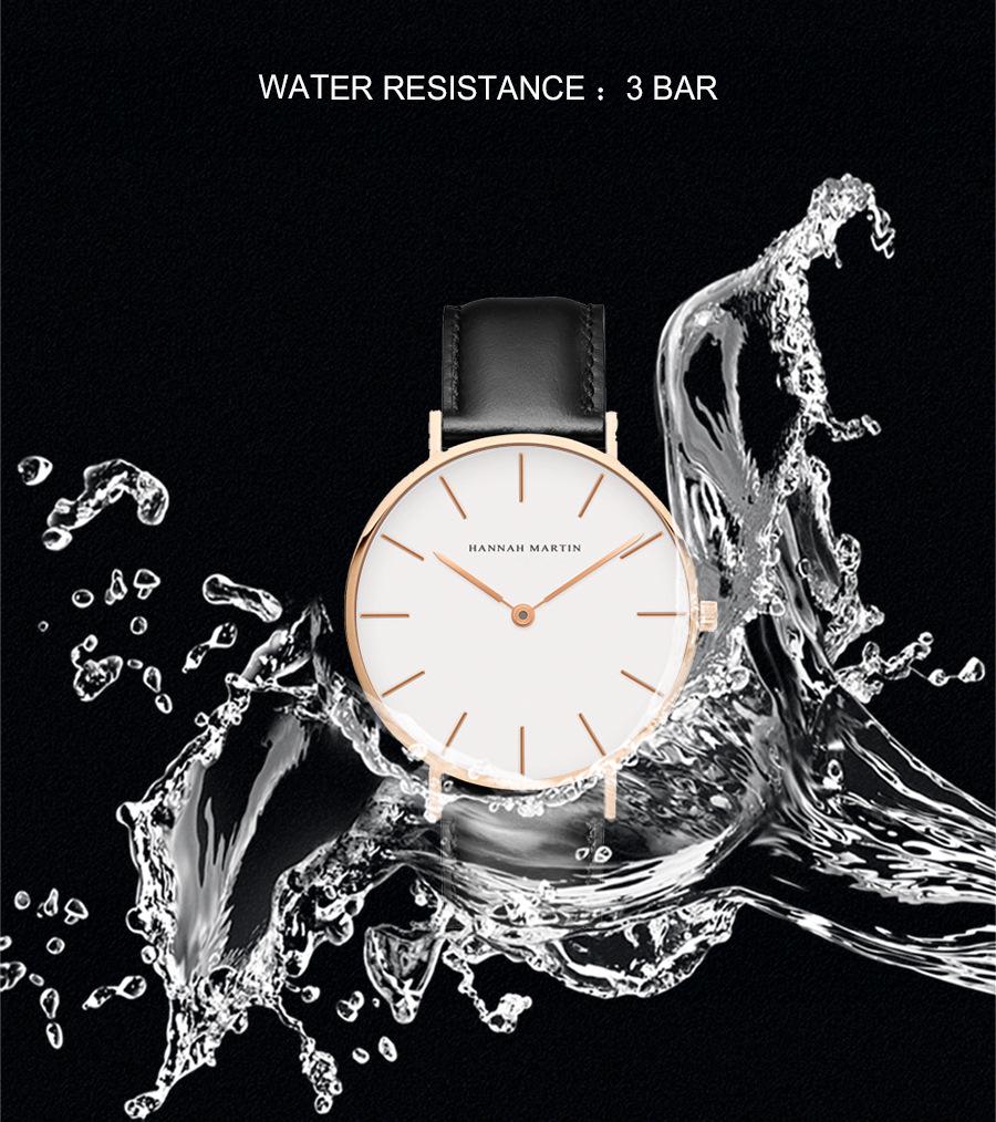 Hannah Martin Damenuhr, wasserdicht, 36 mm, modisch, vielseitig