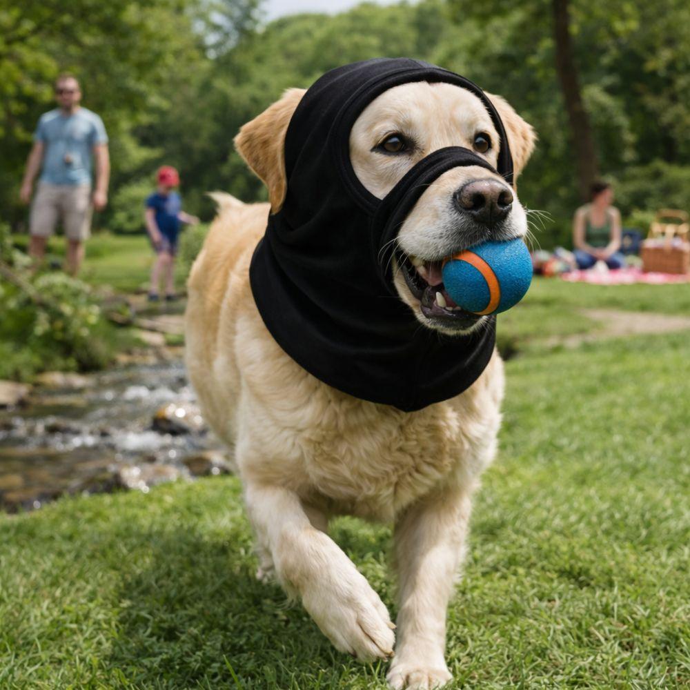 Elastic Dog Face Mask Breathable Soft Warm Pet Head Cover Comfortable Anti-Freezing Dog Calming Earmuffs Pet Supplies