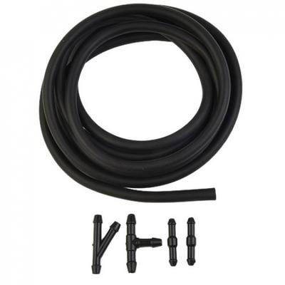 ABS Plastic+Rubber 1*2 M Hose 4X Hose Connectors For Windscreen Washer