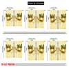 2pcs,2D Plane Printing Popular Curtains Christmas Bow Holly Berries Ornaments (2) Polyester Fabric (without Rod) Room Decor