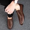 Nouvelles Chaussures en Cuir pour Hommes Grande Taille 47 Chaussures Décontractées pour Hommes Marche Extérieure Souple Chaussures pour Hommes Plates Mocassins Homme Chaussures Paresseuses Zapatos Hombre