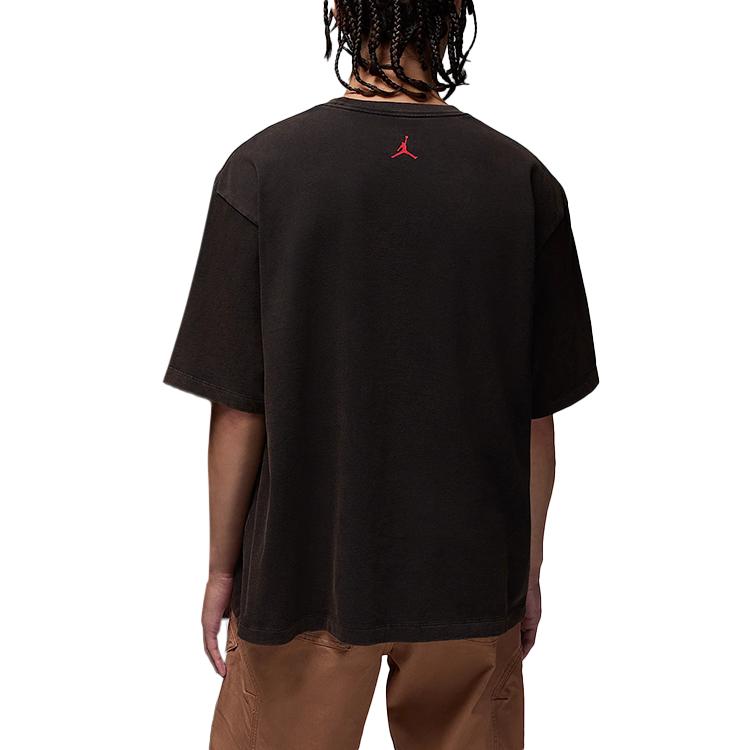Air Jordan Flight Essentials Oversized T-Shirt Black/Varsity Red Men Tops HM7131-010