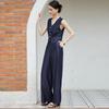 Women's Sleeveless Suit Vest & Wide-Leg Pants Set