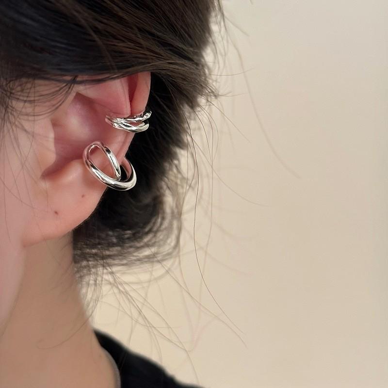 S925 Silver Snake-Shaped Hoop Earrings with Micro-Paved Zirconia - Retro Fashion for Women