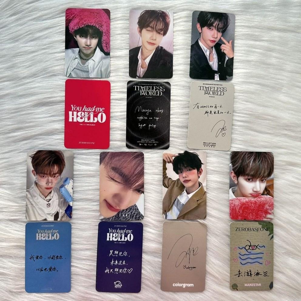 [Zero Base One] ZB1 Album Goods: Jang Hao, Han Yu-jin, 7 Photocards, 2-Piece Set