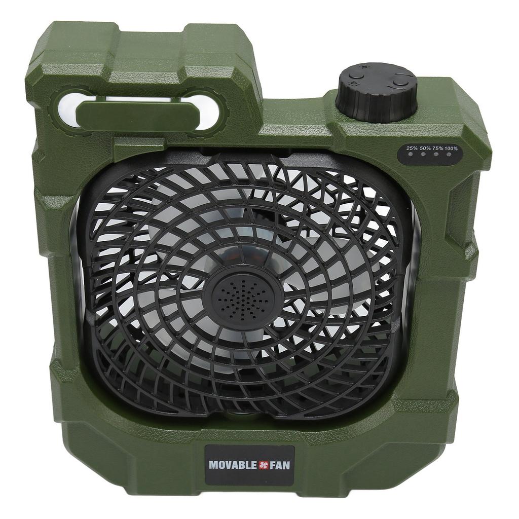 Camping Fan Rechargeable Portable Super Quiet 270 Degree Auto Rotation USB Cooling Fan with LED