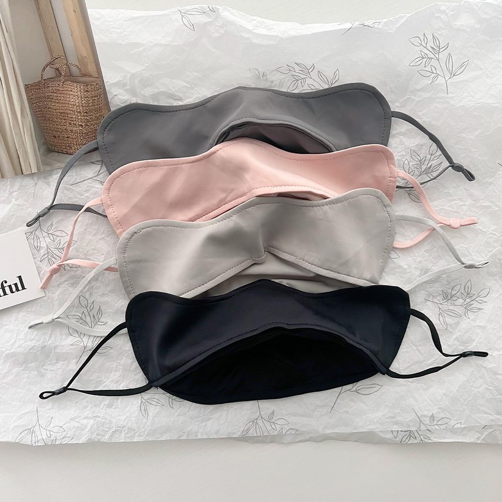 Sunshade Anti-Ultraviolet Breathable 3D Three-Dimensional Spring And Summer Sunscreen Mask Simple Solid Color Eye Corner Ice Silk Mask
