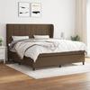 3127984 vidaXL Divan Bed with Mattress Dark Brown 180x200 Cm