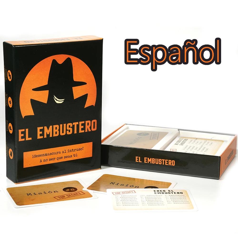 Spanish Fun Party Card Game Friends El Embustero Unmask The Impostor Strategy Bluffing Game and Creative Word Association