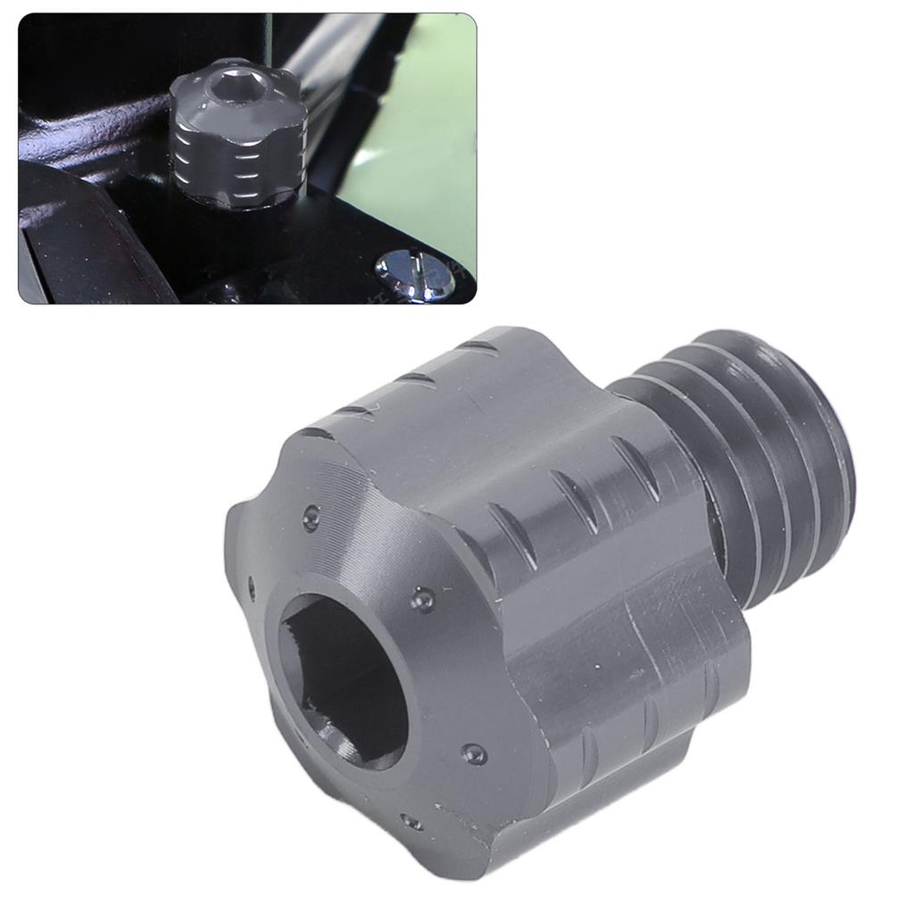 2 Pcs Motorcycle Rear View Mirror Hole Plug 10mm Reverse Thread Aluminium Alloy Mirror Hole Screws  