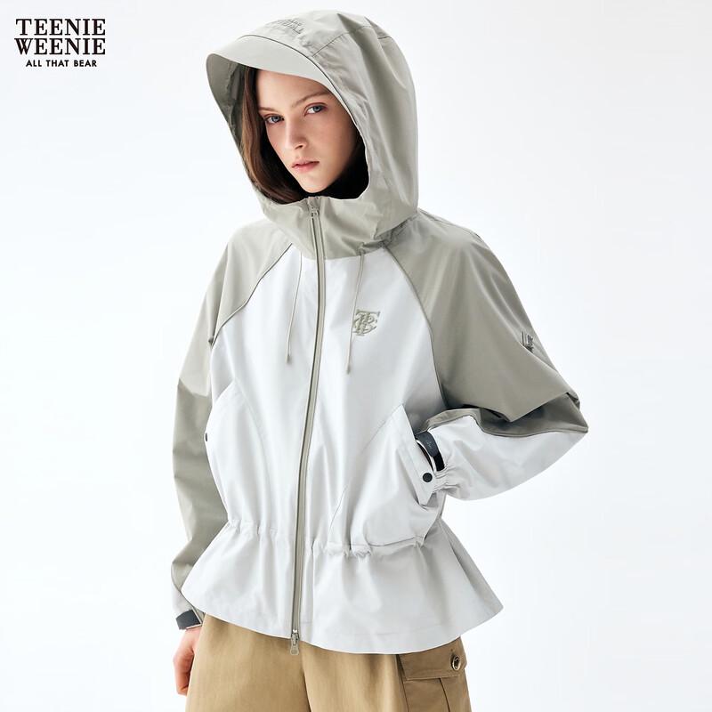 Teenie Weenie Women's Bear Letter Hooded Jacket