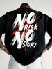 Herren Streetwear Muster Kräftiger Buchstabenaufdruck Locker Lässiges T-Shirt Dynamisch Kurzarm Baumwoll-T-Shirt St Einfach Lässig Große Größen Oberteile