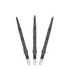 Target Darts Swiss Storm ONYX Dart Points (Set of 3) 26mm/30mm/35mm - Silver/Gold/Black Replacement Steel Dart Points (30mm, Black)
