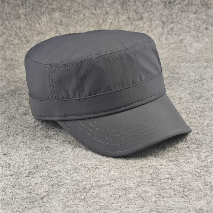 Small Head Circumference Flat Top Hat Solid Color Board Is Stylish Men's Hat Casual Four Seasons Simple European and American Style Small Size Men's