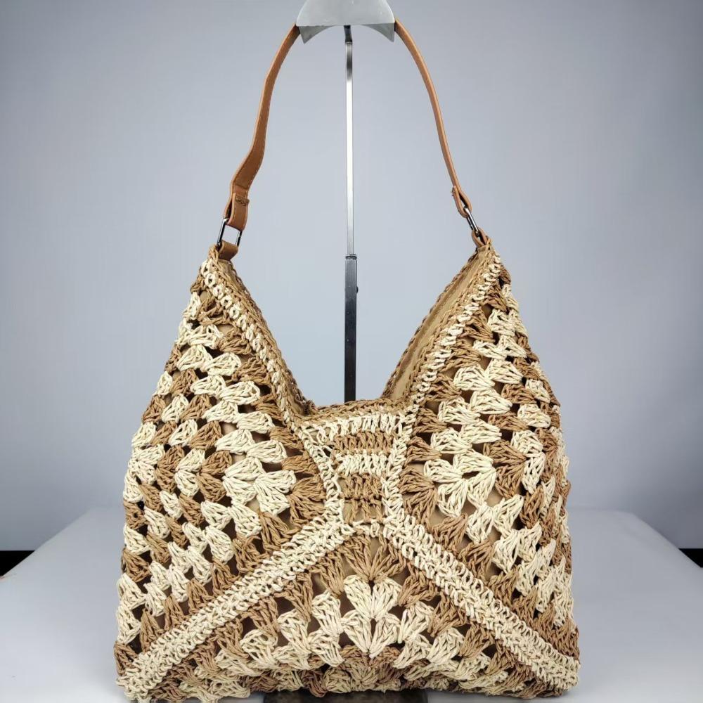Summer Weave Shoulder Bag Beach Women's Handbags Trendy Straw Crochet Bag  Ladies/Girls