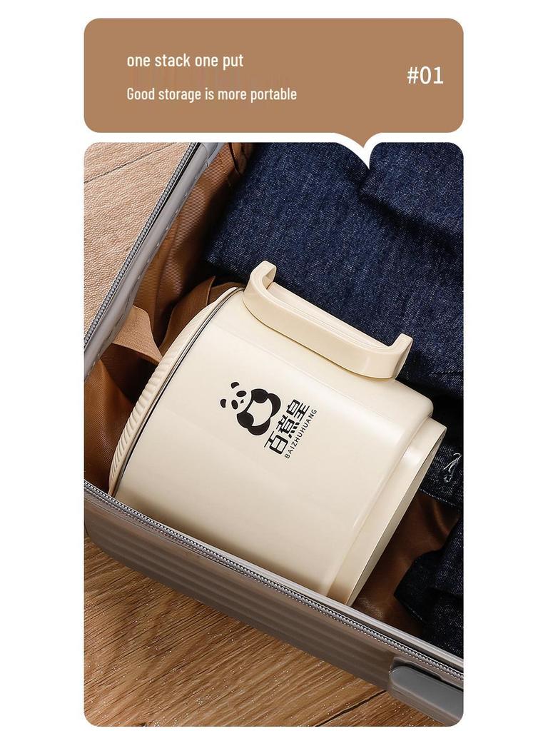 Portable Foldable Electric Kettle with Smart Touch and Multi-functional Design for Home and Dorm Use