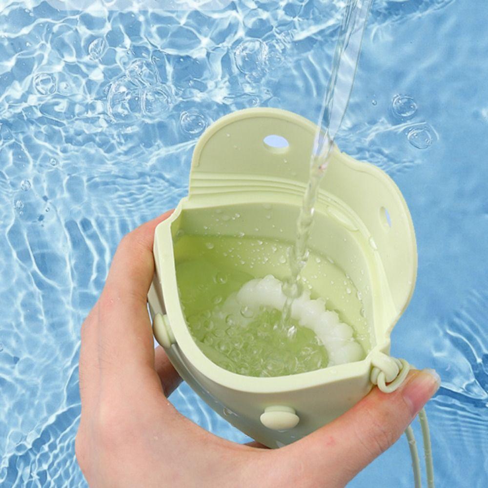 Custodia in Gel di Silice per Mantenitore Ortodontico Antipolvere Contenitore per Paradenti Portacontenitore per Allineatori Orali Protesi Dentaria