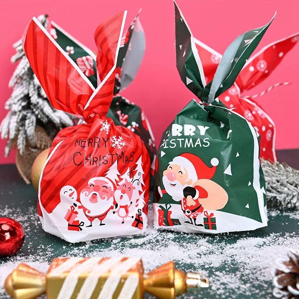 

для упаковки печенья Рождественские пакеты для печенья Рождественские пакеты для конфет Мешочки для конфет Рождественские украшения 03