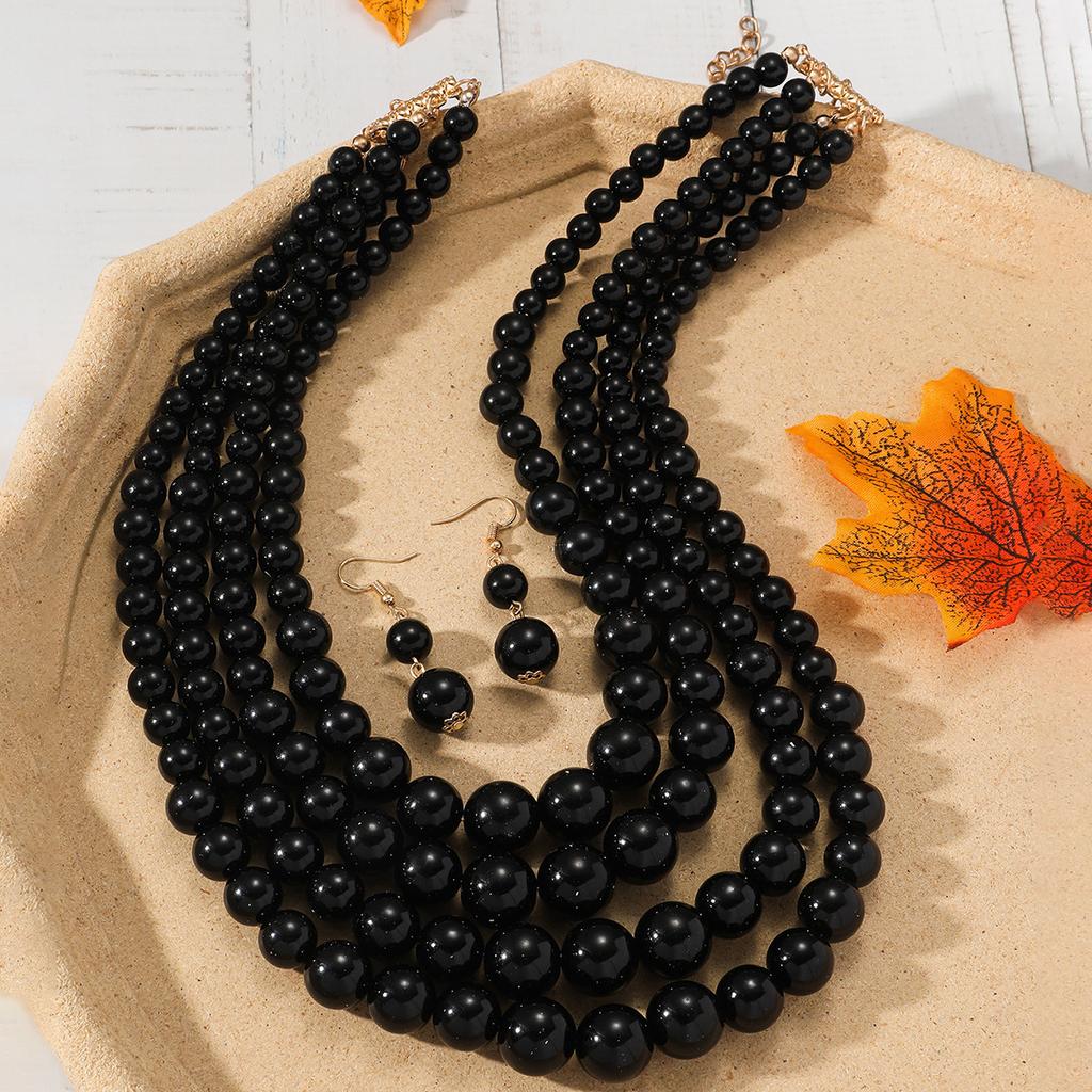 Collier long à perles tendance et personnalité, chaîne de pull