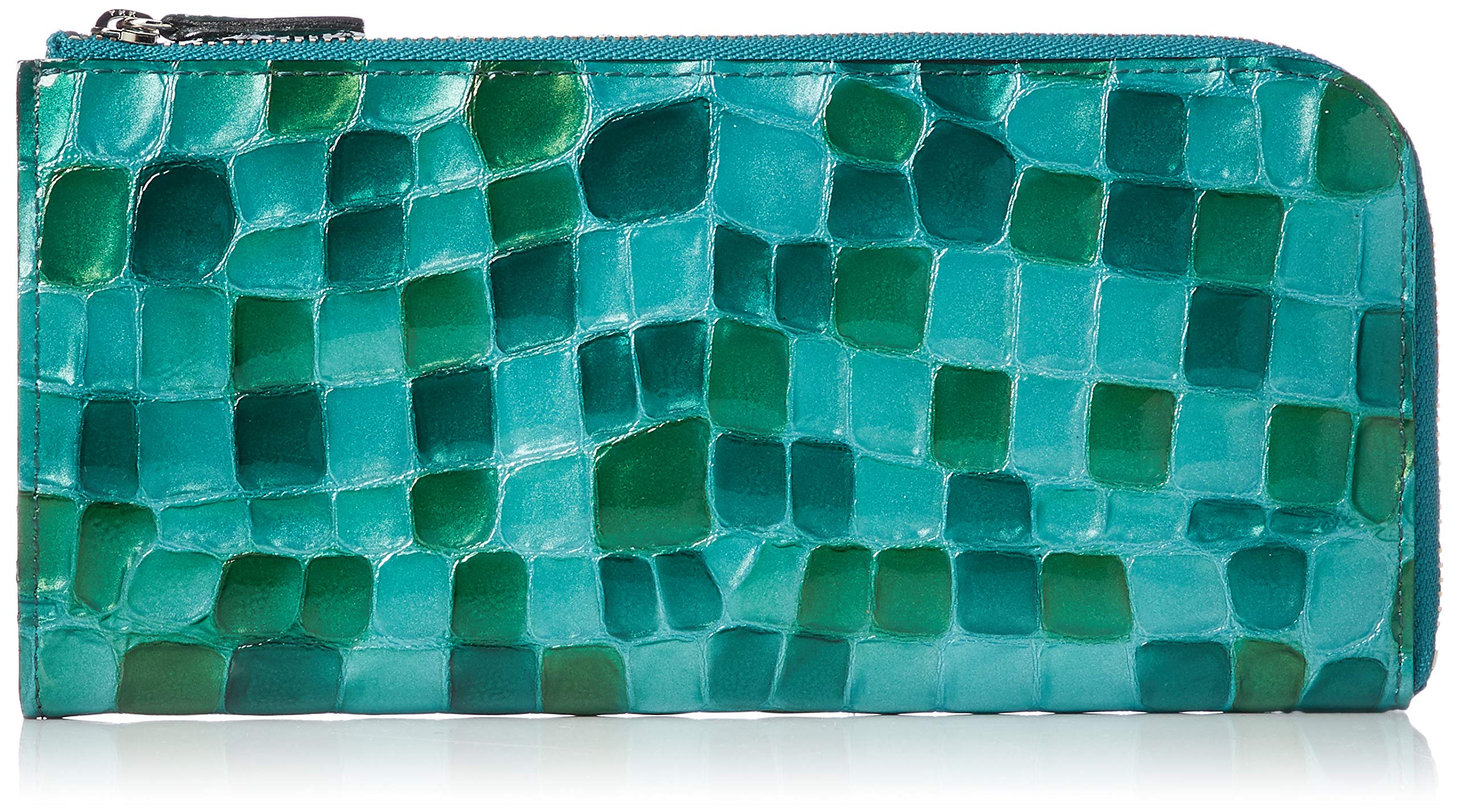 

L zipper long wallet Meteor Blue Green [Alkan]