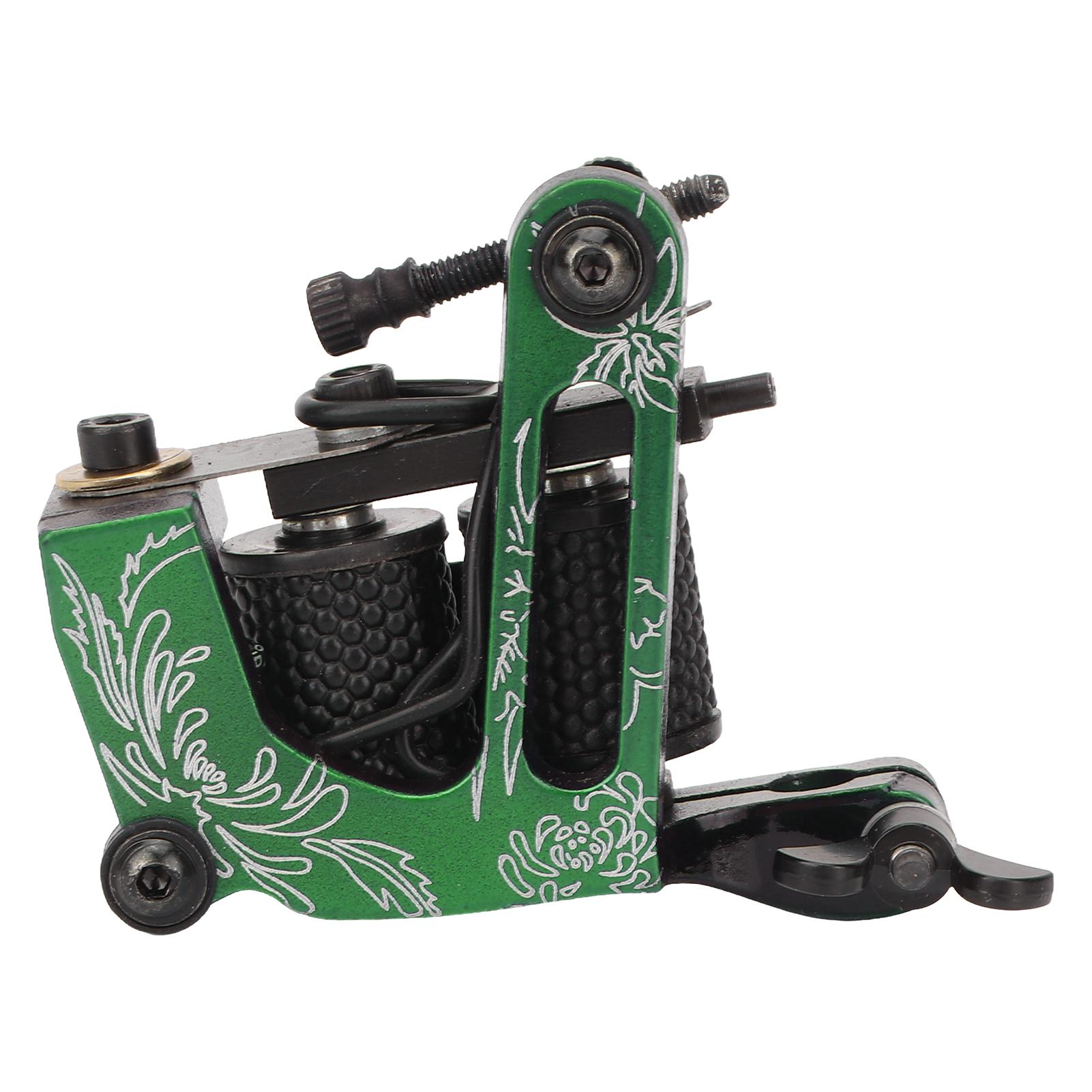 Professional Alloy Tattoo Machine Novice Tattoo Artist 10 Wraps Coil Liner Shader Tattoo Machine