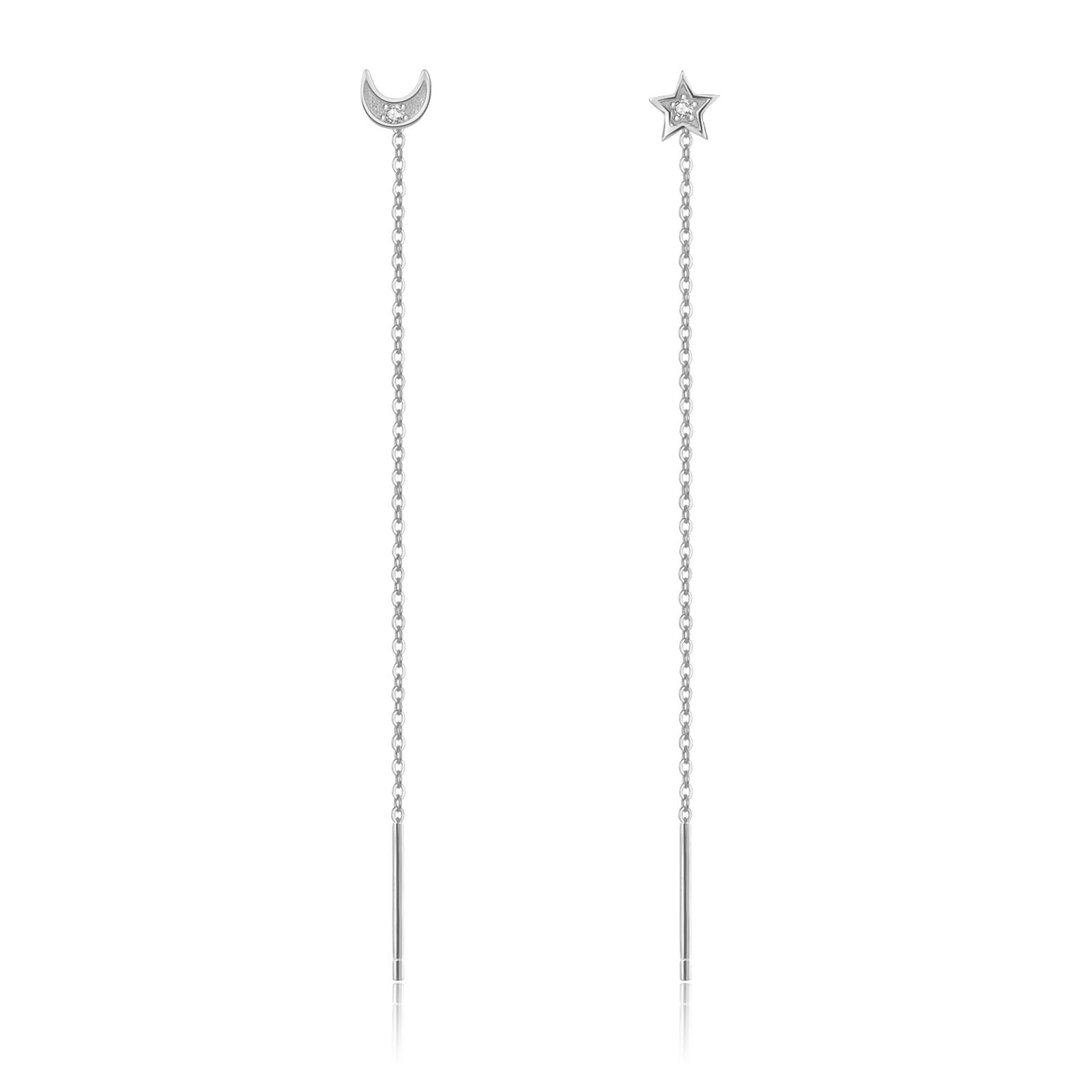 

Женские серьги-гвоздики ANDYWEN из стерлингового серебра 925 пробы с золотой звездой и лунной нитью, крошечные модные длинные роскошные ювелирные изделия с кристаллами M