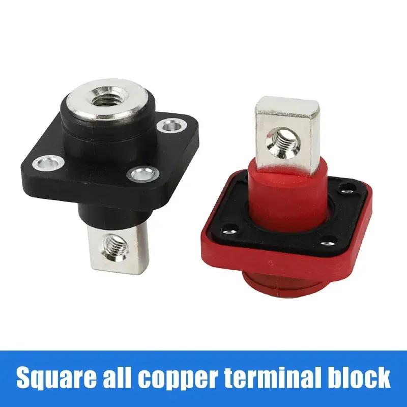 500A Square Copper Lithium Battery Energy Storage Terminal Connector 120/200/300A Wall Penetrating Screw Type Terminals Block
