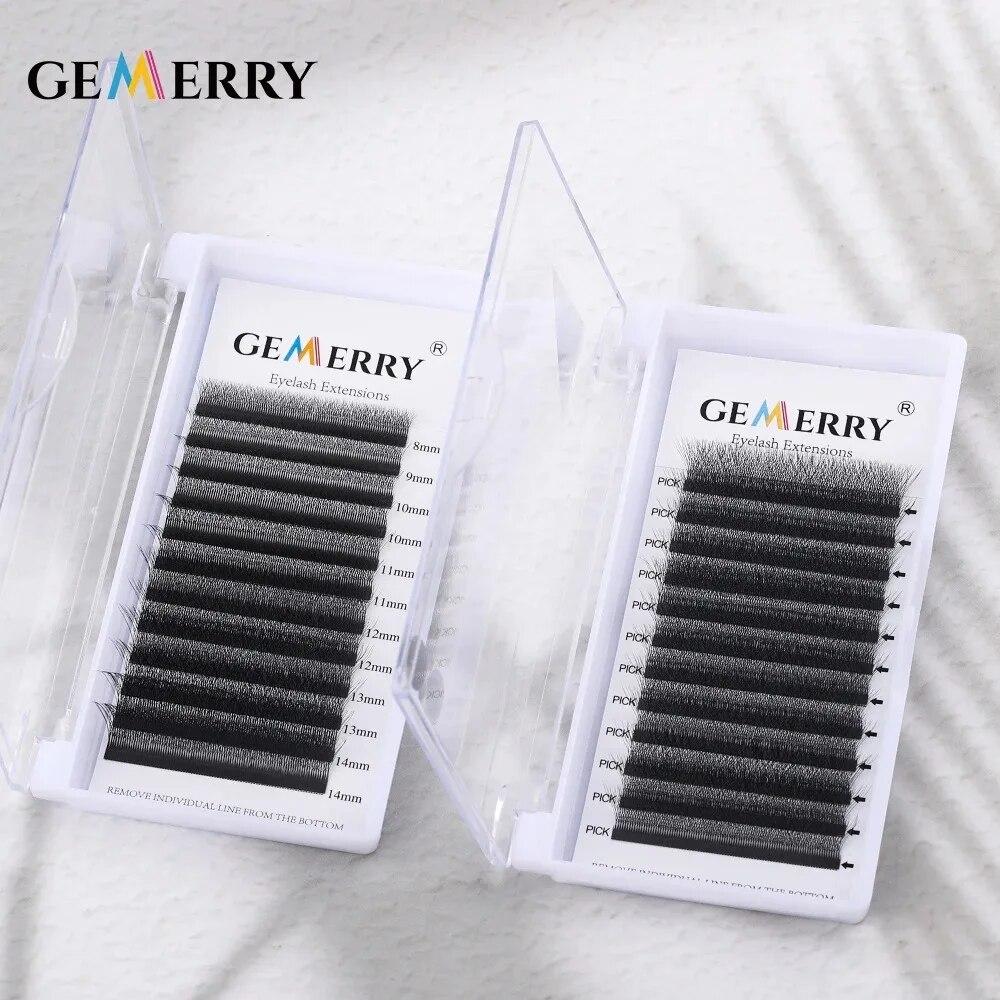 4D/5D/6D W Shape Eyelash Extensions Faux Mink Premade Volume Fans Natural Soft Lashes Automatic Flowering Easy Faning