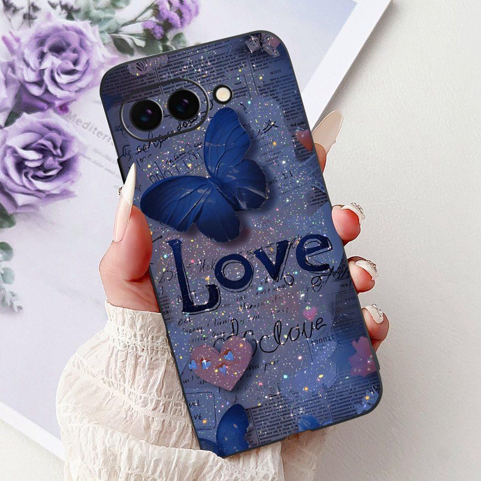 Fashion Butterfly Case For Google Pixel 9a Case 6.3" Soft Silicone TPU Phone Cases For Google Pixel 9a Pixel9a GTF7P Back Cover