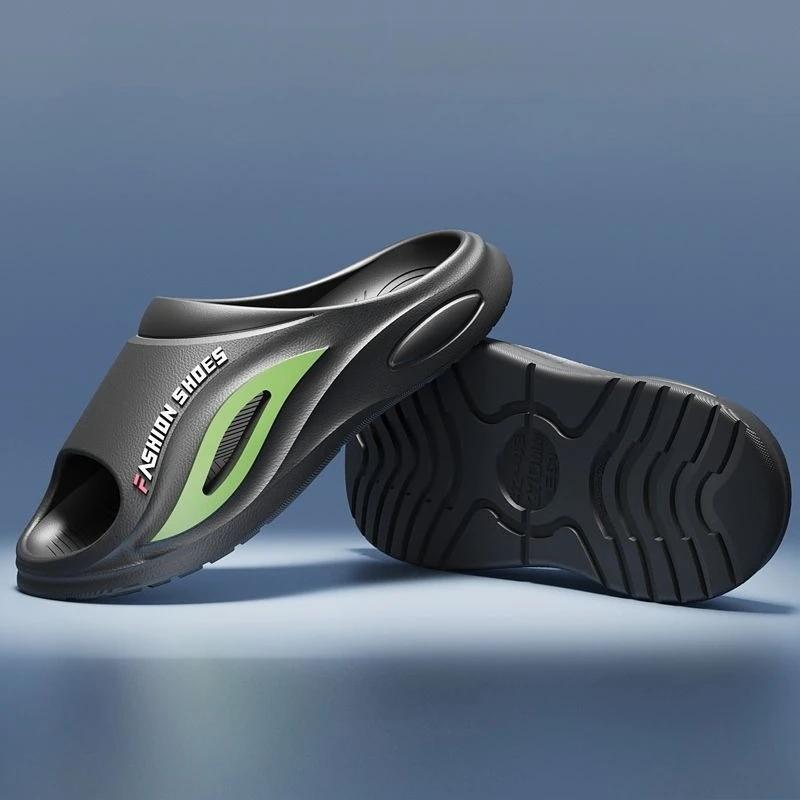 Fashion Platform Male Slipper Anti-slip Soft Beach Indoor Couple House Walk Around Home Sabot Slides High Quality Fashion Eva Men's Shoe