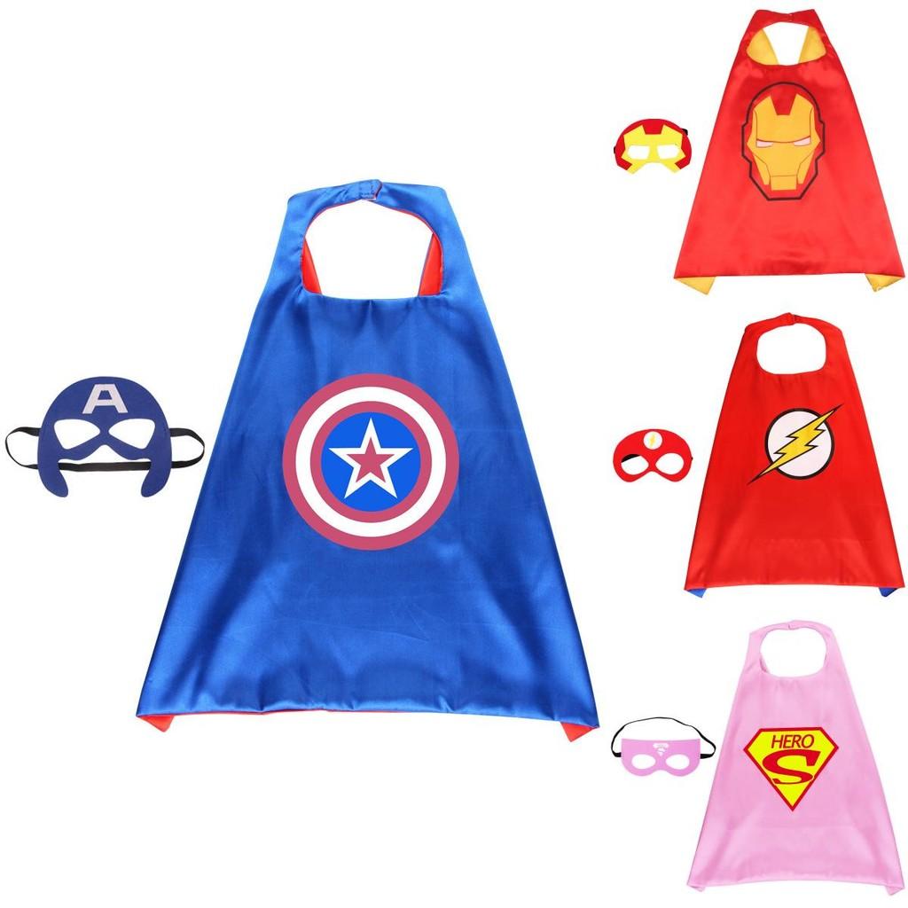 Soft And Comfortable Superhero Cloak For Kids With Unique Designs And Mask