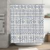 Modern Blue White Bath Shower Curtain Waterproof Fabric Decorative Bathroom Hanging Shower Curtains for Home Decoration 180x245c