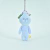 Four-Leaf Clover & Water Drop Orange Doll Pendant Keychain