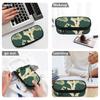 Pen Case Zipper Closure High Capacity 300D Polyester with Main Compartment Mesh Pocket and Pen Slots for Middle School Students