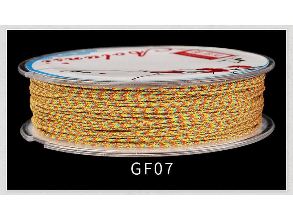 0.9mm Gold Color Hand-Woven Bracelet Rope for DIY Tassels
