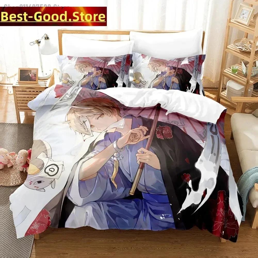 Comforter 3D Takashi Natsume Bedding Set Natsume'S Book Of Friends Printed With Soft Single Double Queen Super King