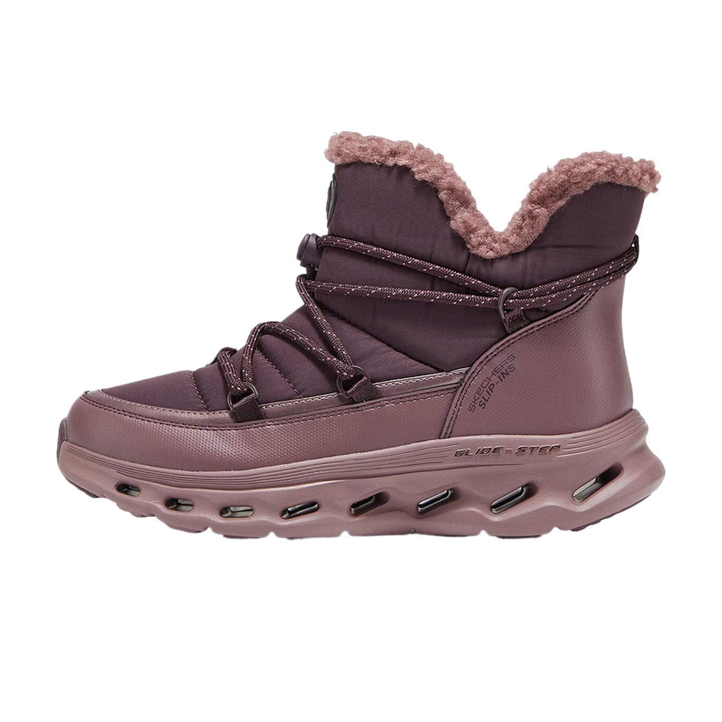 Skechers Go Walk Прочные Амортизирующие Нескользящие Удобные На шнурках Модные Снежные ботинки Женские ботинки 144882-BURG 35