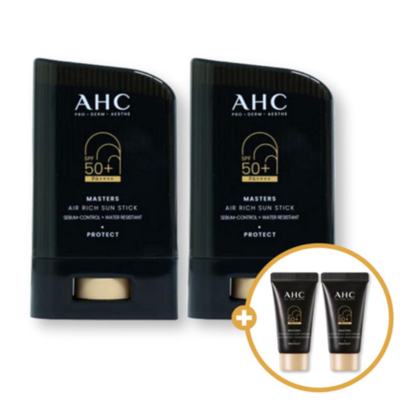 AHC Masters Air Rich Sun Stick SPF 50+ PA++++ 22gX 2+Sun Cream 10mlX 2