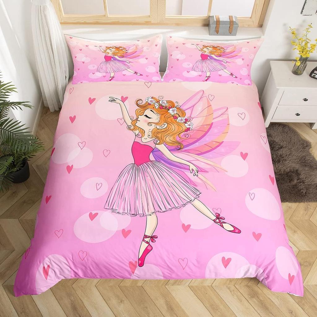 Comforter Paris Eiffel Tower Twin Kingballet Dancer Swan Cartoon Bedding Setgirls Boys Gift Floral Romantic Comforter