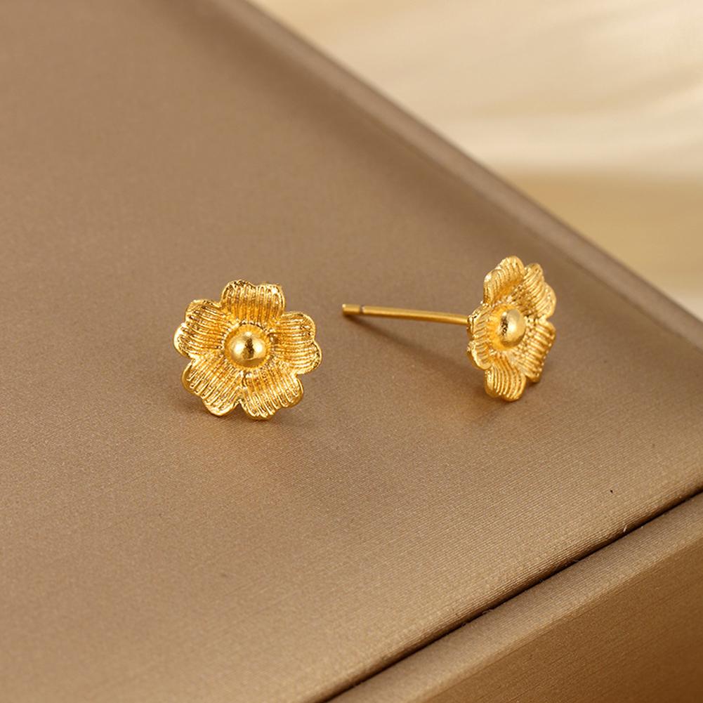 Vintage Earrings Flowers Ear Studs For Girl Simple Jewelry Fashion Classic Earrings Jewelry Party Gifts