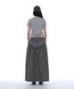 Partimento Woman Multi-Layered Maxi Skirt_Navy Check