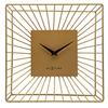 Nextime Vasco Metal Table or Wall Clock Gold - 25cm x 25cm x 12cm