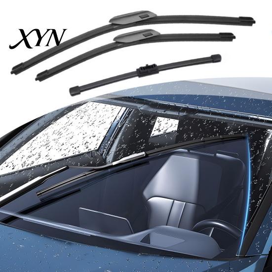 Custom Fit Wipers 10/19/24 Inch Wiper Blades Set for Haval H6 2021-2022, 2Pcs Front Easy Installation & 1Pc Rear Wiper, Beamless Quiet Direct