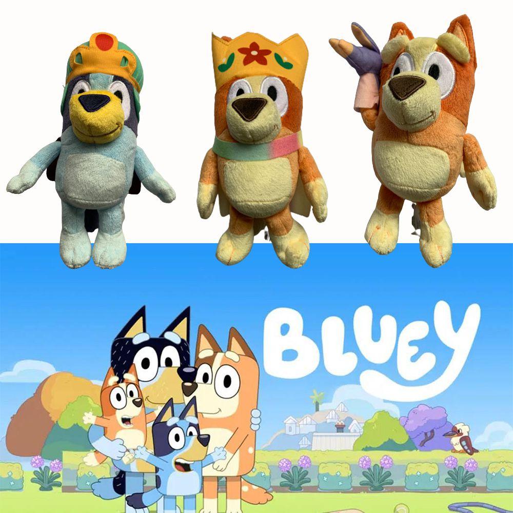 Cuddly Bluey Bingo Plush Toy Set 7-8" Animal Dog Family Birthday Halloween Gifts