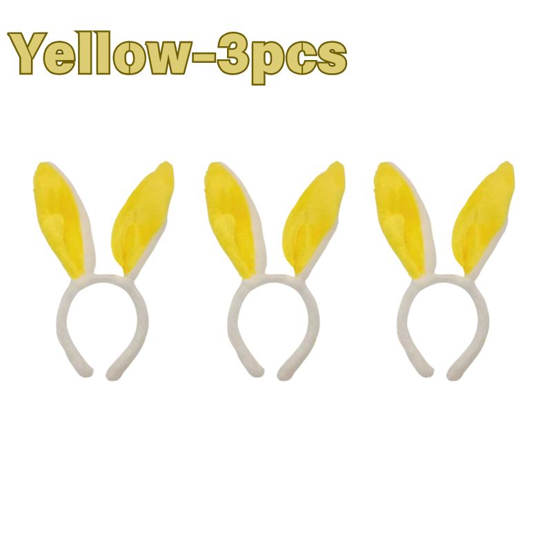 Plush Rabbit Ear Hair Hoop Bunny Ears Headband for Theme Party Stage Performance Easter Cosplay Costume Accessory Hoop Hair